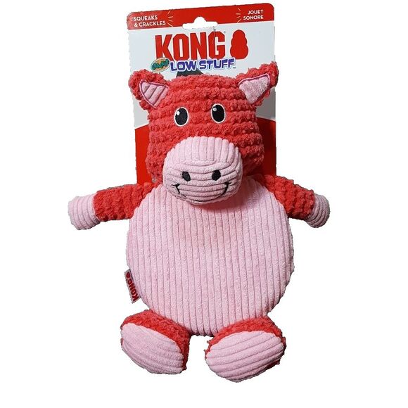 🐾 KONG Low Stuff Flopzie Pig Dog Toy – Crinkle & Squeak Plush – NEW with Tags🐾 - Picture 1 of 7